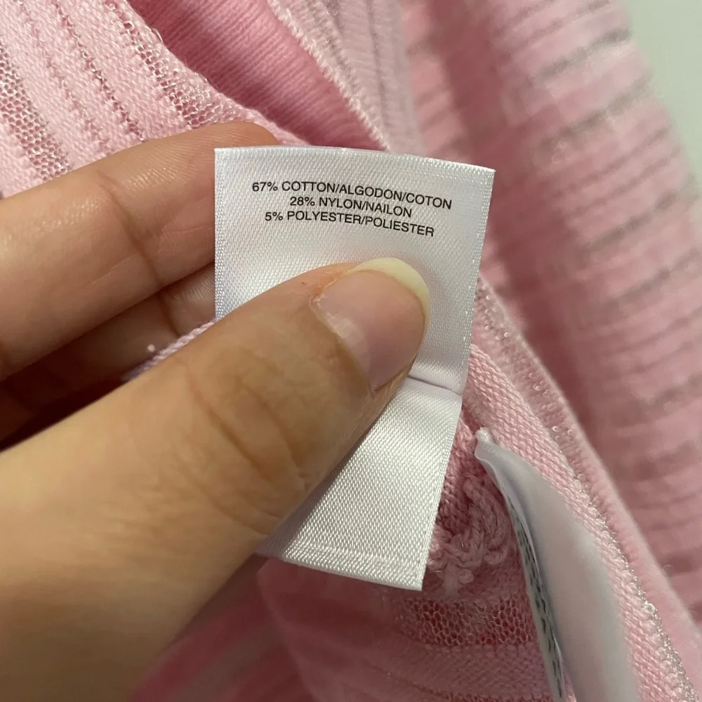 Kasper Blush Pink Striped Cardigan
